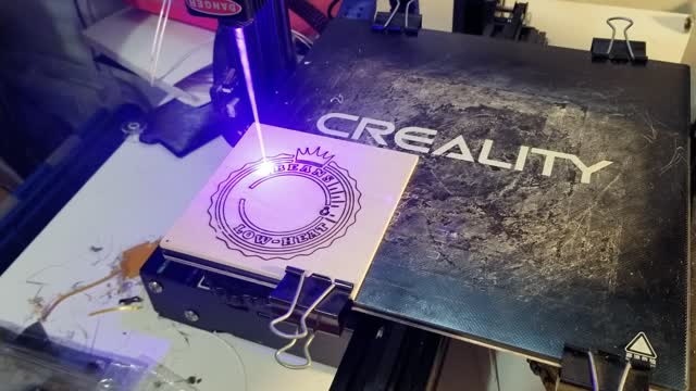 Friend Laser Engraves Beans On Low Heat Logo