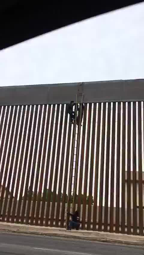 Newly Constructed Border Wall Defeated By Rope And Ladder In Minutes