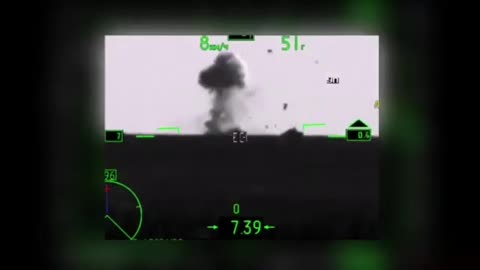 Destruction of Ukrainian tanks by Helicopter presumably Mi-28N