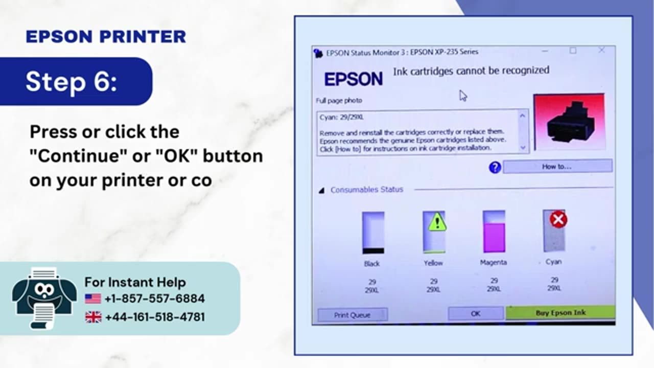 How to Bypass the Epson Ink Cartridge not Recognized Issue?
