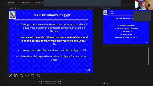 Wednesday March 9, 2022 Life of the Messiah Part 28