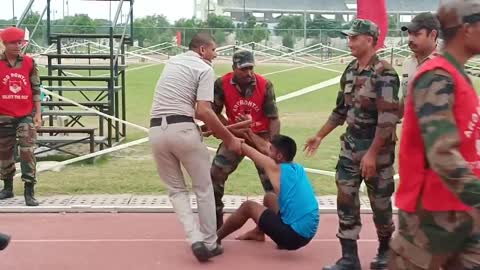 Army Training and Fighting with Teachers