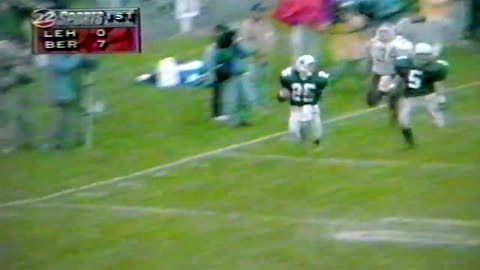 1997 HS Football Playoffs - Bulldogs vs. Lehighton Indians - Chris Banyas 61 YD Punt Return For TD