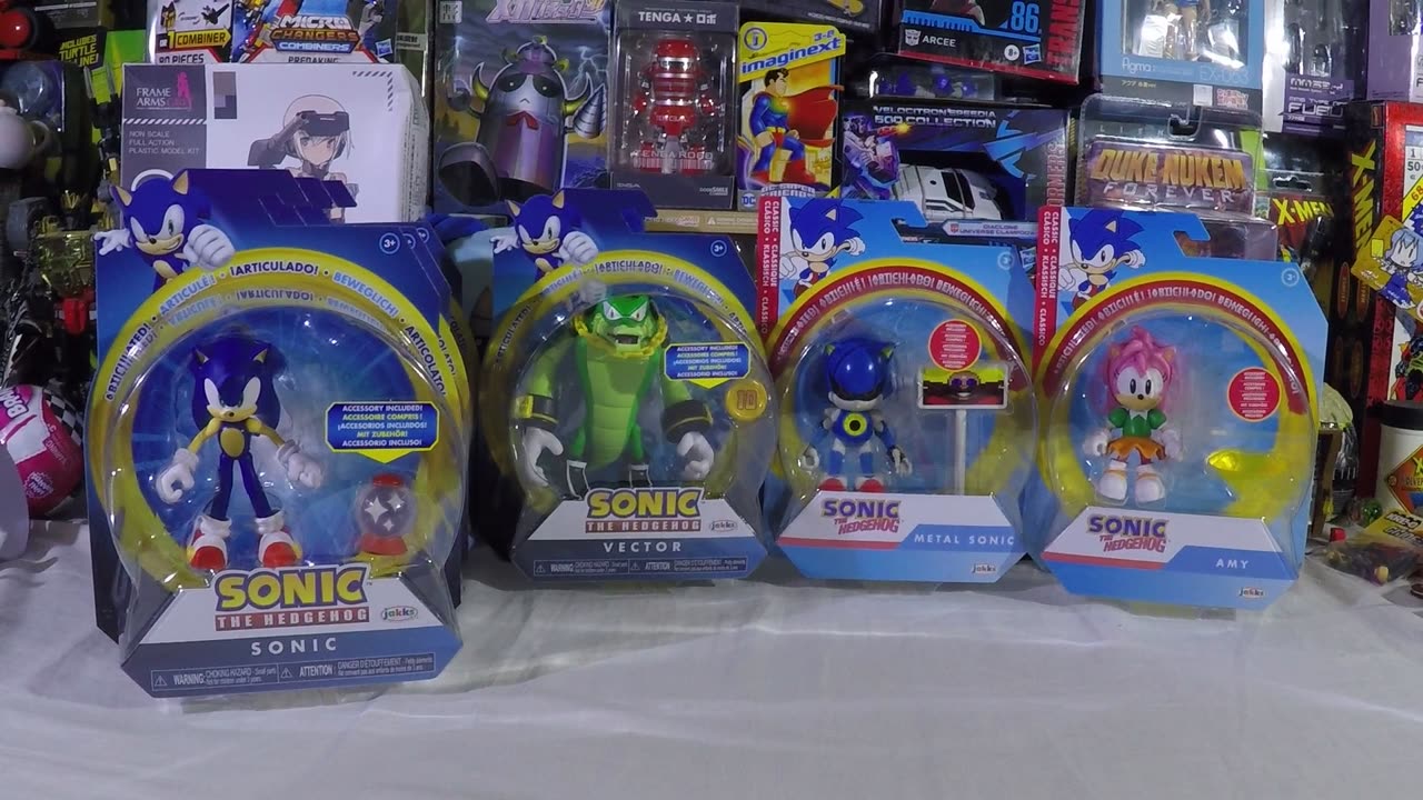 Jakks Pacific Wave 18 Sonic 4 inch case unboxing