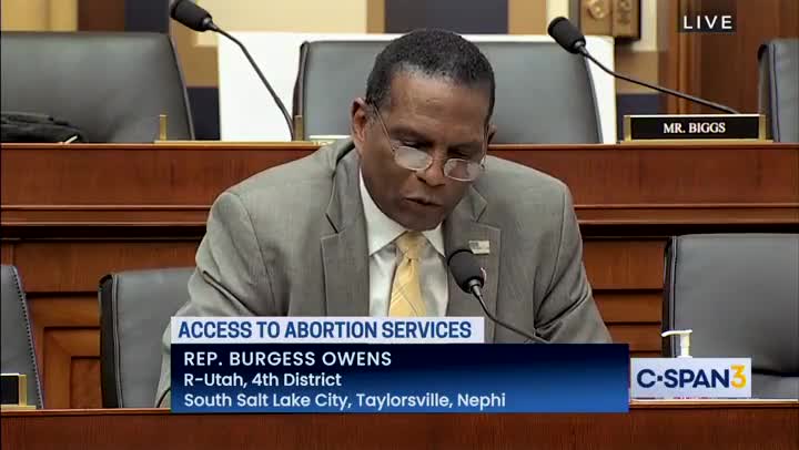 Burgess Owens GOES OFF On Pro-Abortionist Arguments