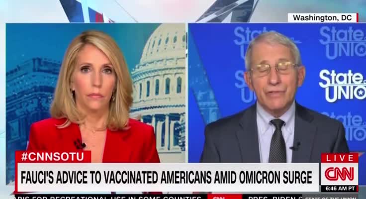 Dr. Fauci: Vaccinated and Boosted Americans Better Not Go Out to Public Places Right Now