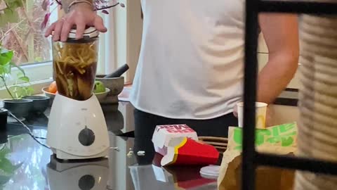 Making a Blended McDonald's Shake