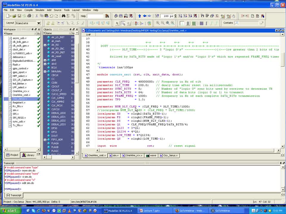 Verilog Lecture 7 of 10 - 2009