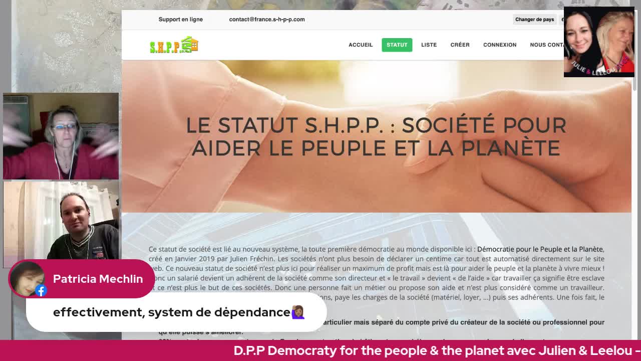 D-P-P Democracy for the People & the Planet Un Nouveau système? avec Julien & Leelou 08/02