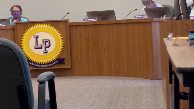 Lufkin ISD School Board Meeting Aug. 26