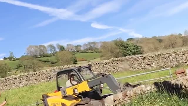 Angry Farmer Flips Car Off His Land - Fails Of The Week