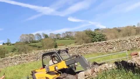 Angry Farmer Flips Car Off His Land - Fails Of The Week