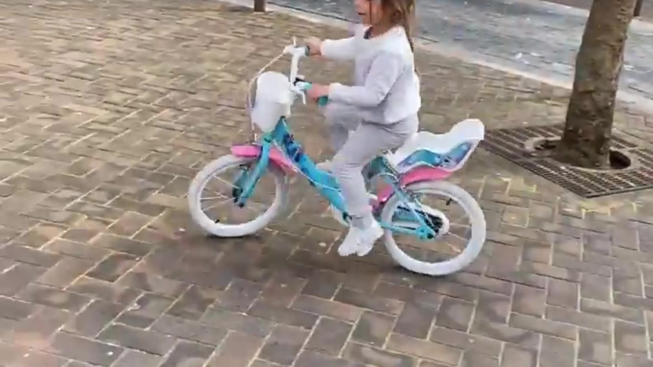 Girl Rides Her Bike Into a Pole