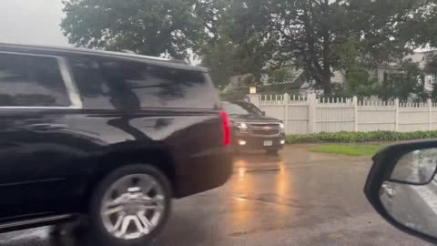 Black SUV activity at Tim Walz residence?