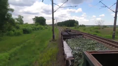 The work of a special train "Volga"