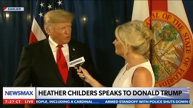 7.3.21, Newsmax Heather Childers/Trump interview