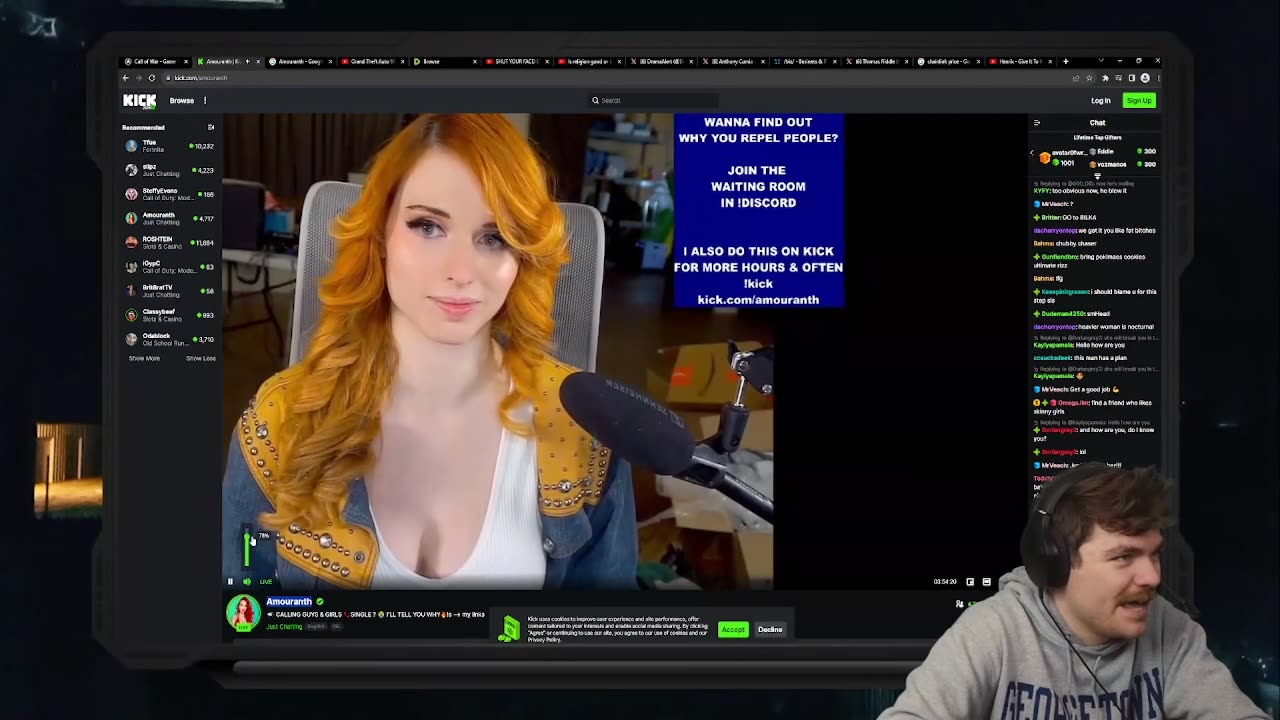 Nick Fuentes Thought Amouranth Was Trans
