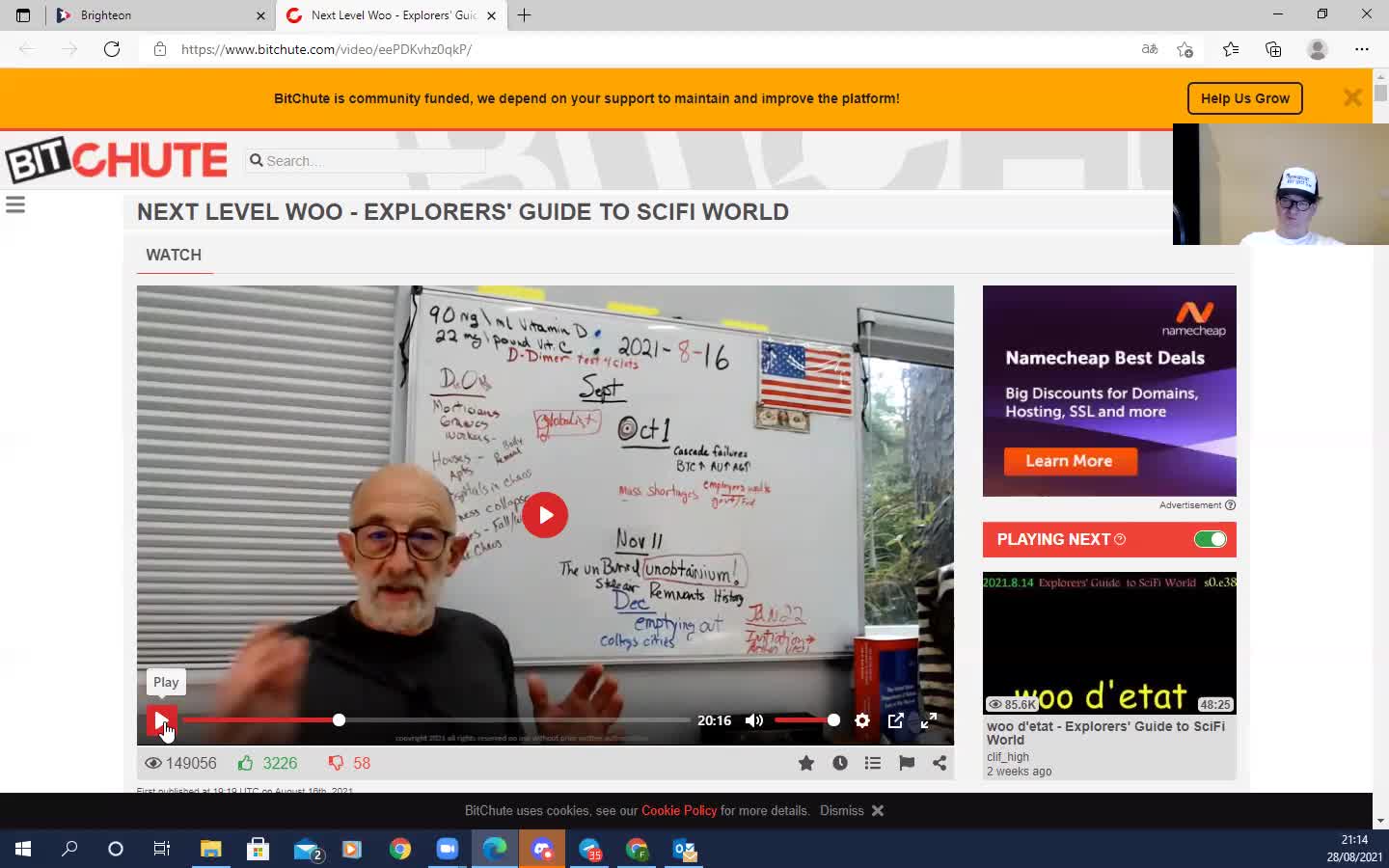 Podcast Clif HIgh USA-globale info oorlog begonnen? Grote sterfte voorzien vanaf 01/2022? etc...