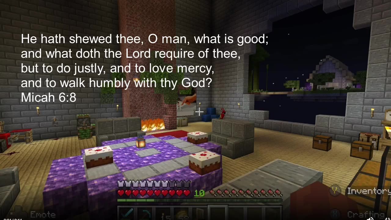 Minecraft Bible Verse of the Day Micah 6:8