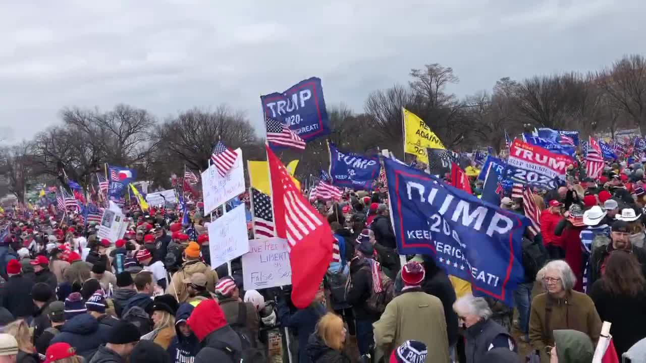 Save America March: Setting Up By the Washington Monument