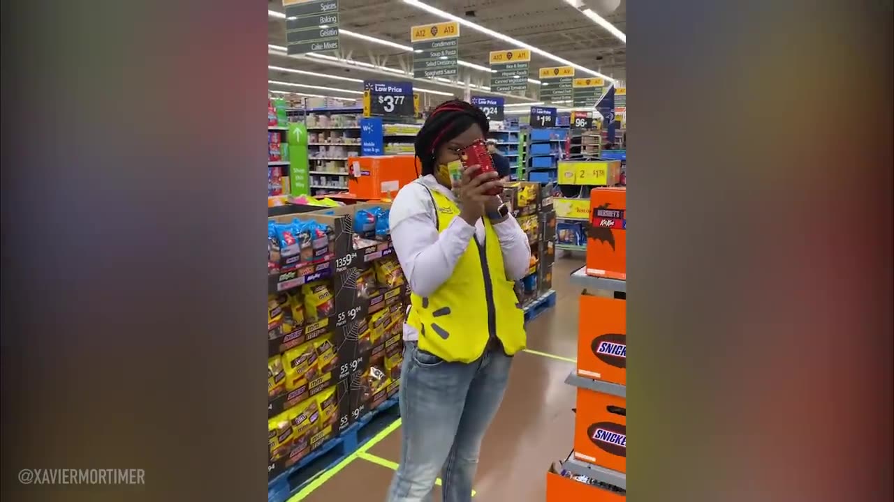 He FLOATS through the Store...Employees Freak Out