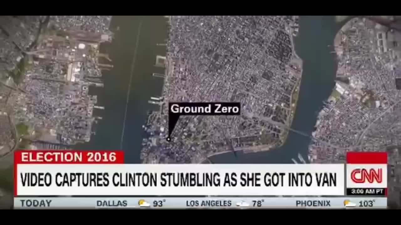 ABC7 News Reported Hillary Clinton Died Following her 2016 Stumble at the 9/11 Memorial