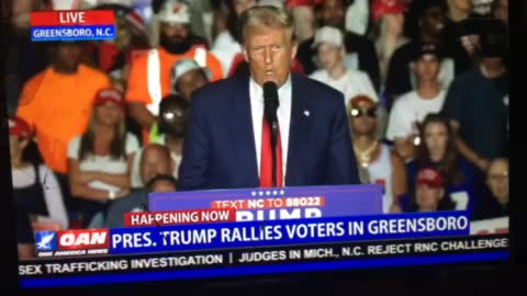 🦅 OANN President Donald Trump wants peace in the Middle East Greensboro NC Tuesday 08:20 pm