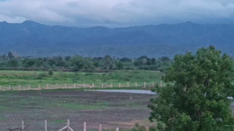 Aravali mountain vally view after heavy rainfall