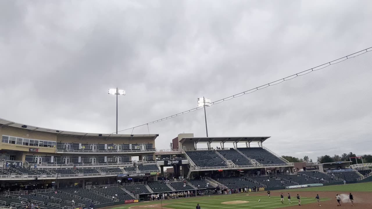 Ben baseball team being honor at isotopes