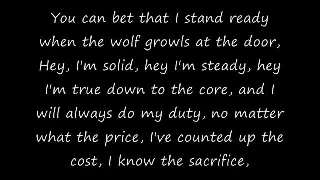 And american solider with lyrics