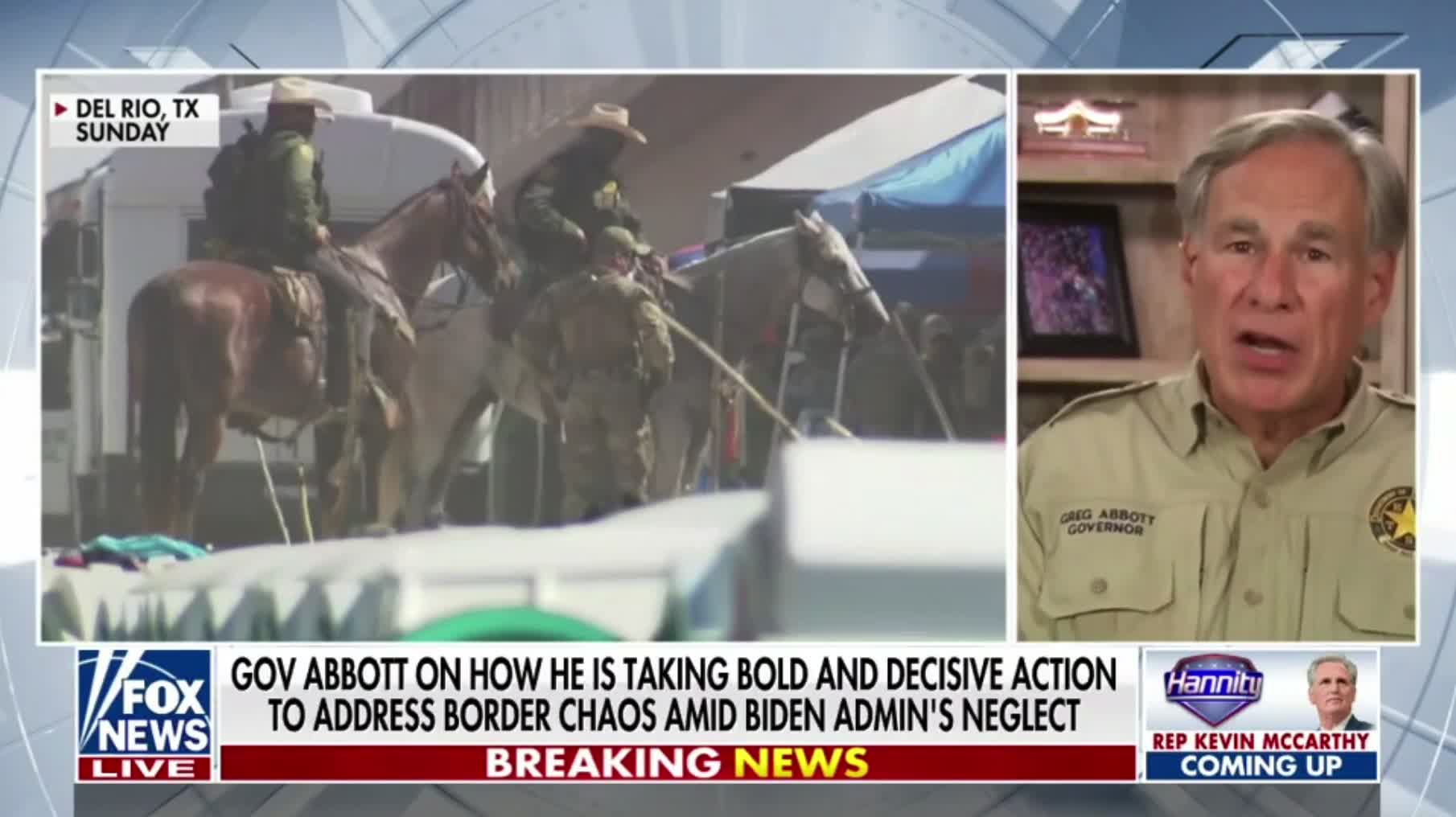 Gov. Abbott gives an update on the border crisis in Del Rio, Texas