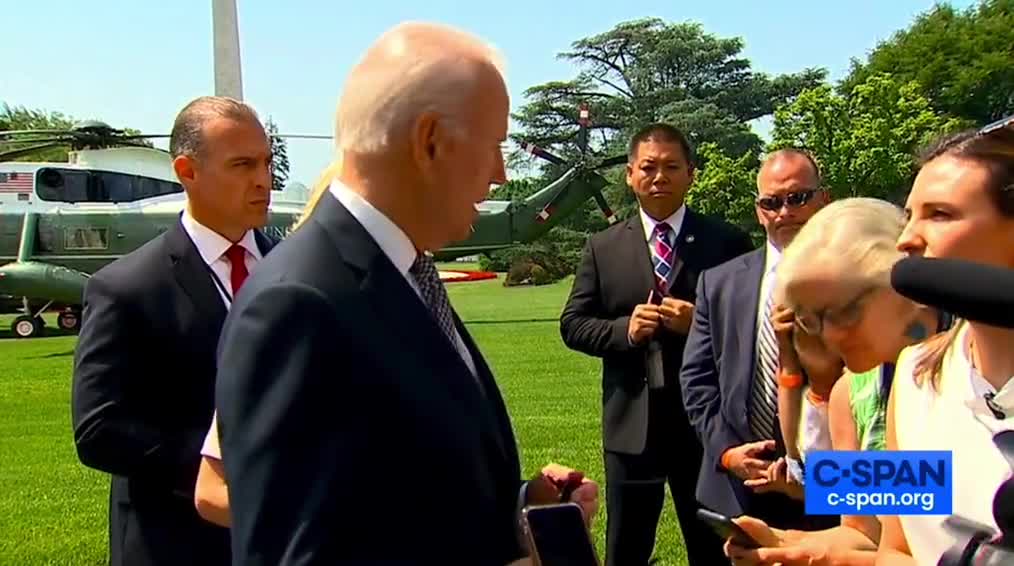 WATCH: First Lady Has to Escort Biden Away From Press