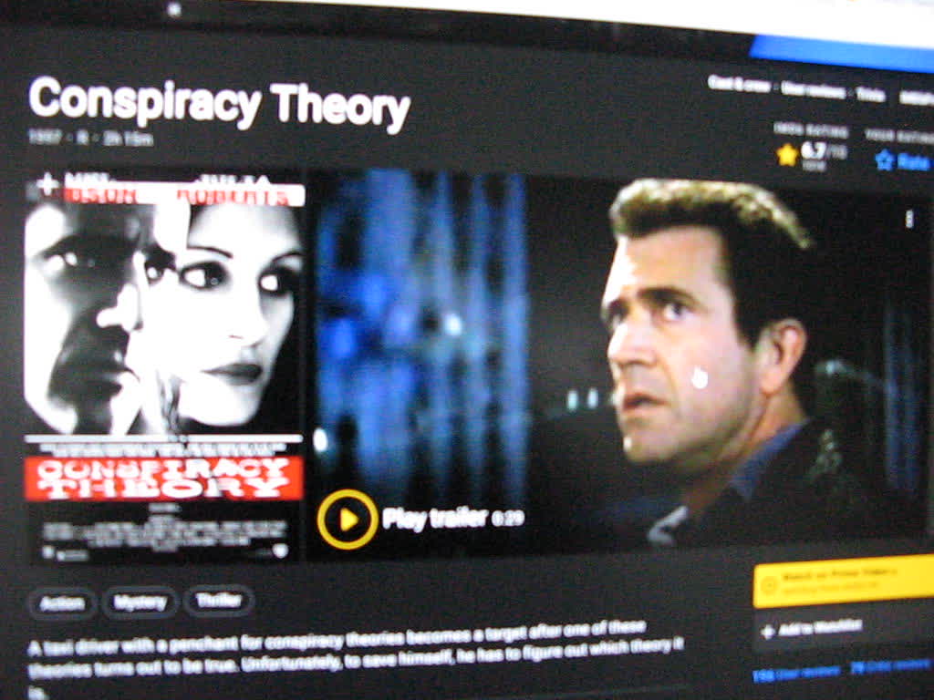 Conspiracy Theory 1997 The Movie: 48.61.
