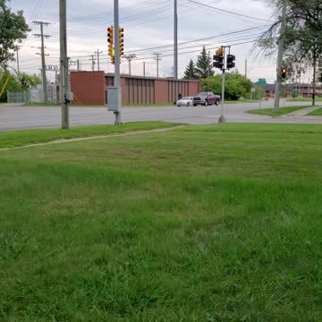 ATV Riding on Sidewalk near Detroit