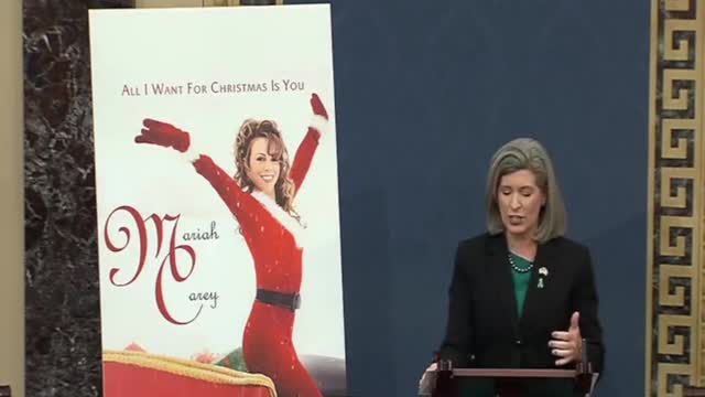 Sen. Joni Ernst: "If like Mariah, you don't want a lot for Christmas ... this may be your year."