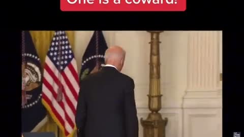 One is a leader and one is a coward