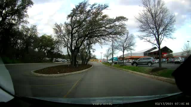 Ran the stop sign to try and get in front of me
