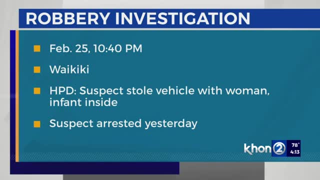 Woman escapes kidnapper with her infant in Waikiki
