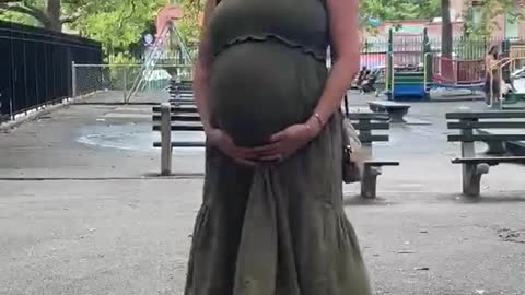 A pregnant woman