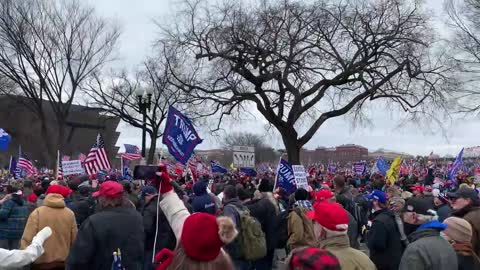 Leaving the Ellipse on January 6th - Save America March at 1:15pm