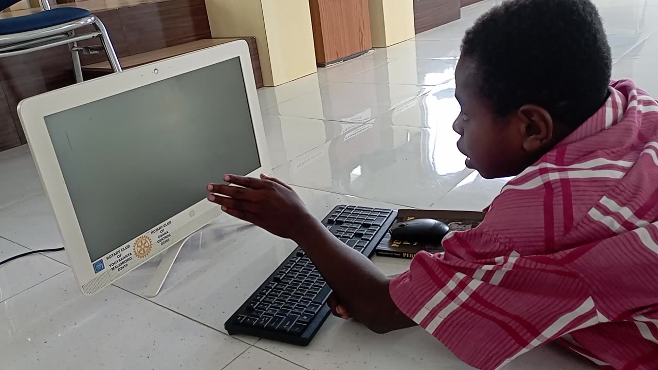 The Kid Learning Computer