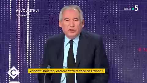 Francois Bayrou - vaccinations des enfants 29 NOV 2021