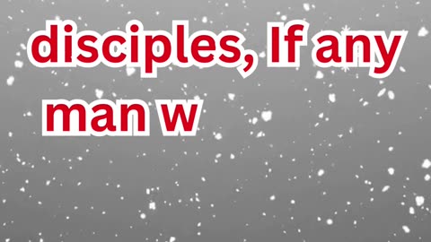 "The Call to Discipleship: Deny Yourself and Follow Christ" Matthew 16:24#short #youtube #ytshorts