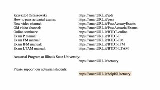 Exam IFM exercise for April 17, 2021 (recorded in error without sound)