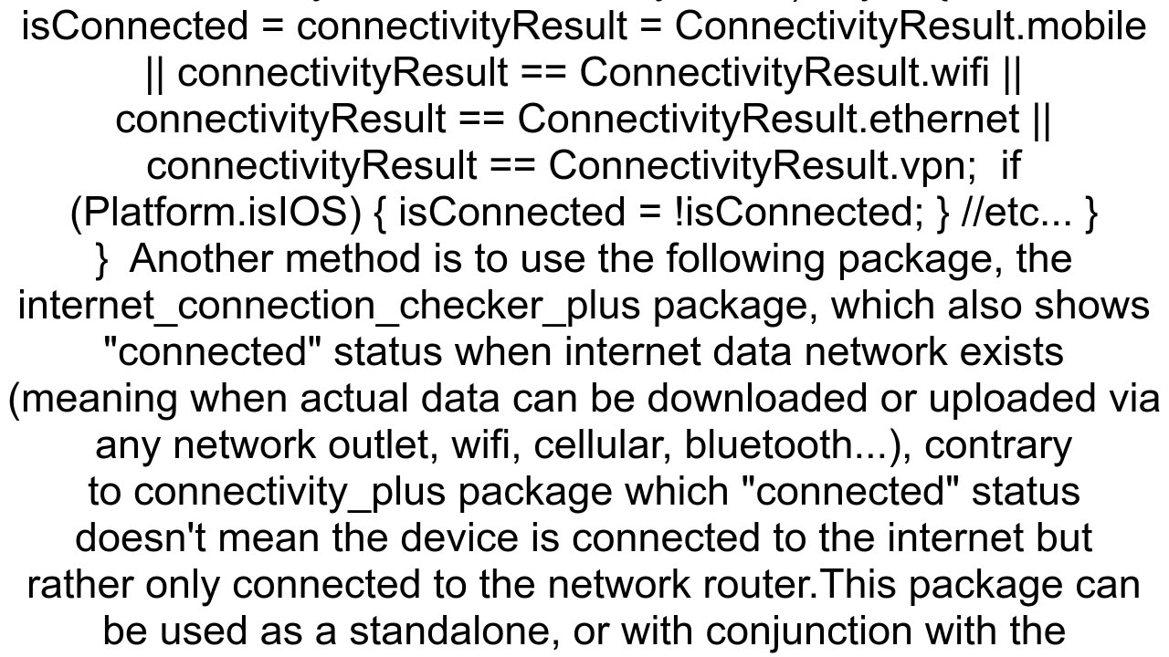 Flutter connectivity Works on Android but on iOS simulator when I can open webpages in Safari I hav