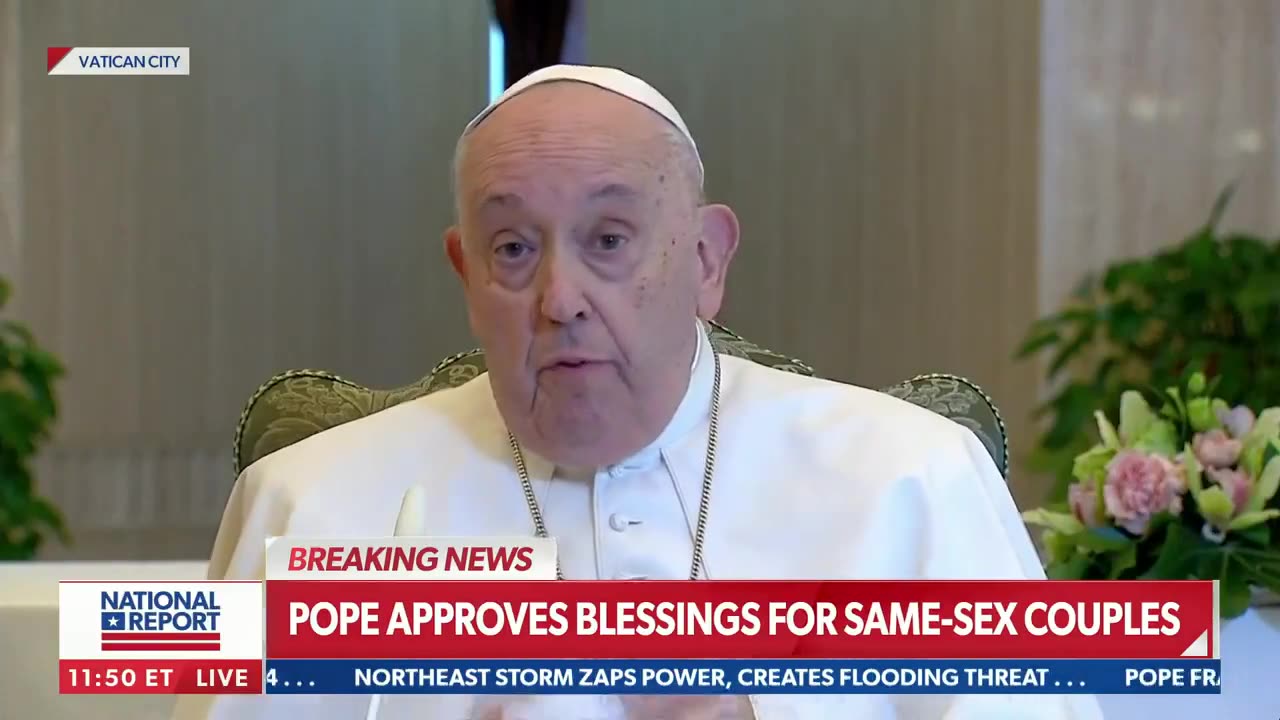 Pope Francis approves blessing for same-sex couples