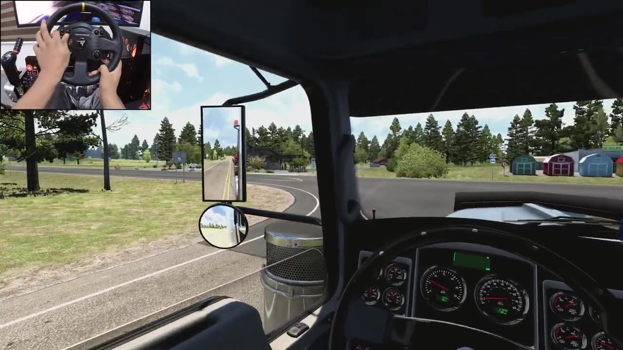 Kenworth W900 straight piped - American Truck Simulator | Thrustmaster TX