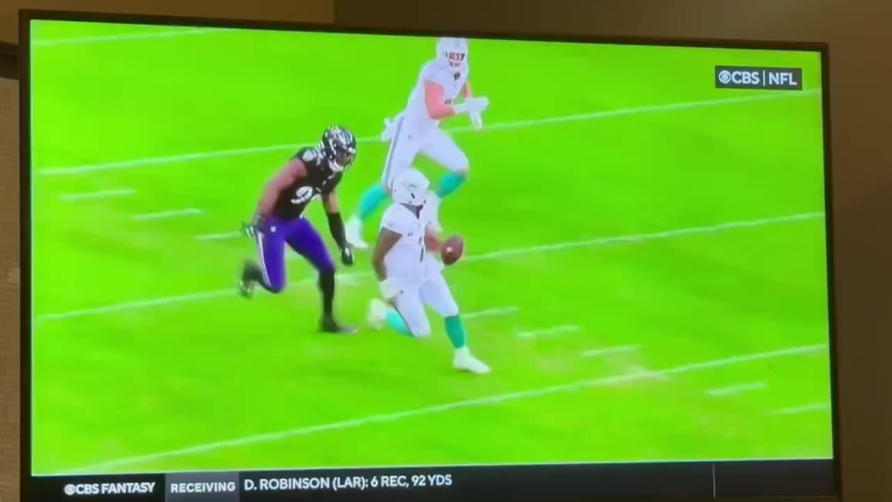 Dolphins star QB Tua Tagovailoa was limping of the field after the last play