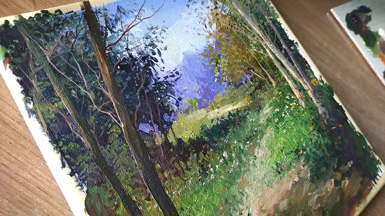 NEW Painting Technique for Beginners. Easy Acrylic Painting