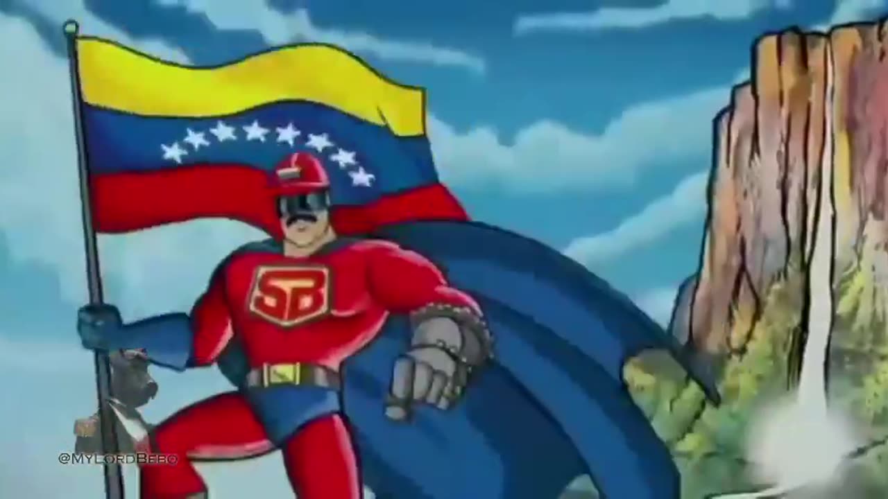 “Super Mustache” (Super Bigote) confronting Elon Musk is shown across Venezuela